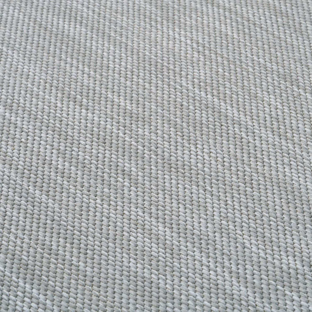 Ecology Outdoor Rug | Plain Grey Flatweave | Weatherproof Polypropylene