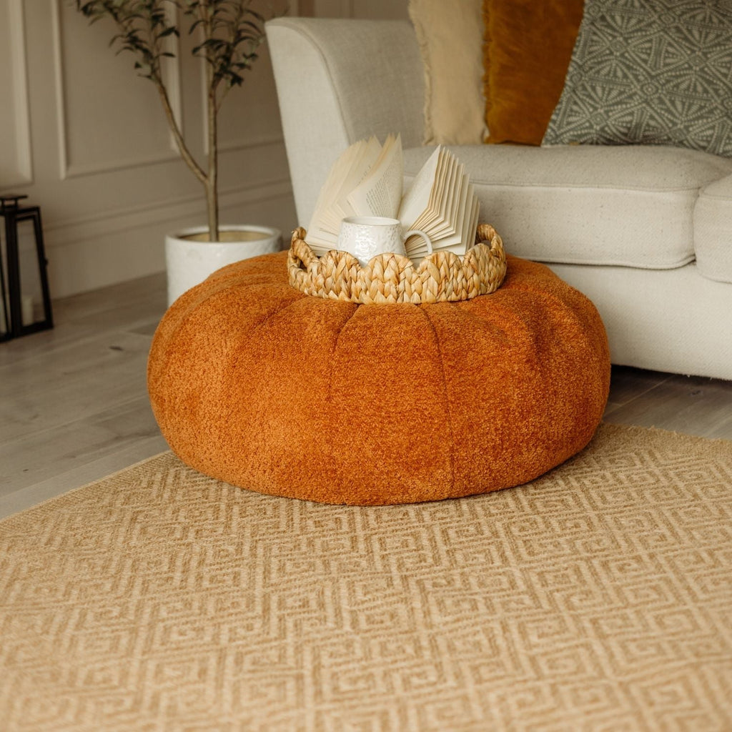 Nature Outdoor Rug | Neutral Greek Key Flatweave | OEKO-TEX Certified