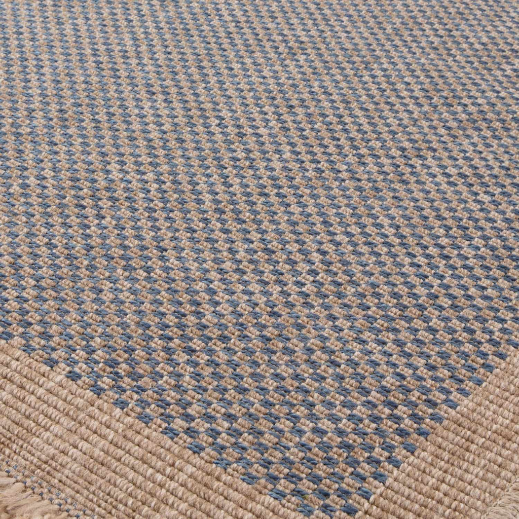 Nature Outdoor Rug | Blue Geometric Flatweave | OEKO-TEX Certified