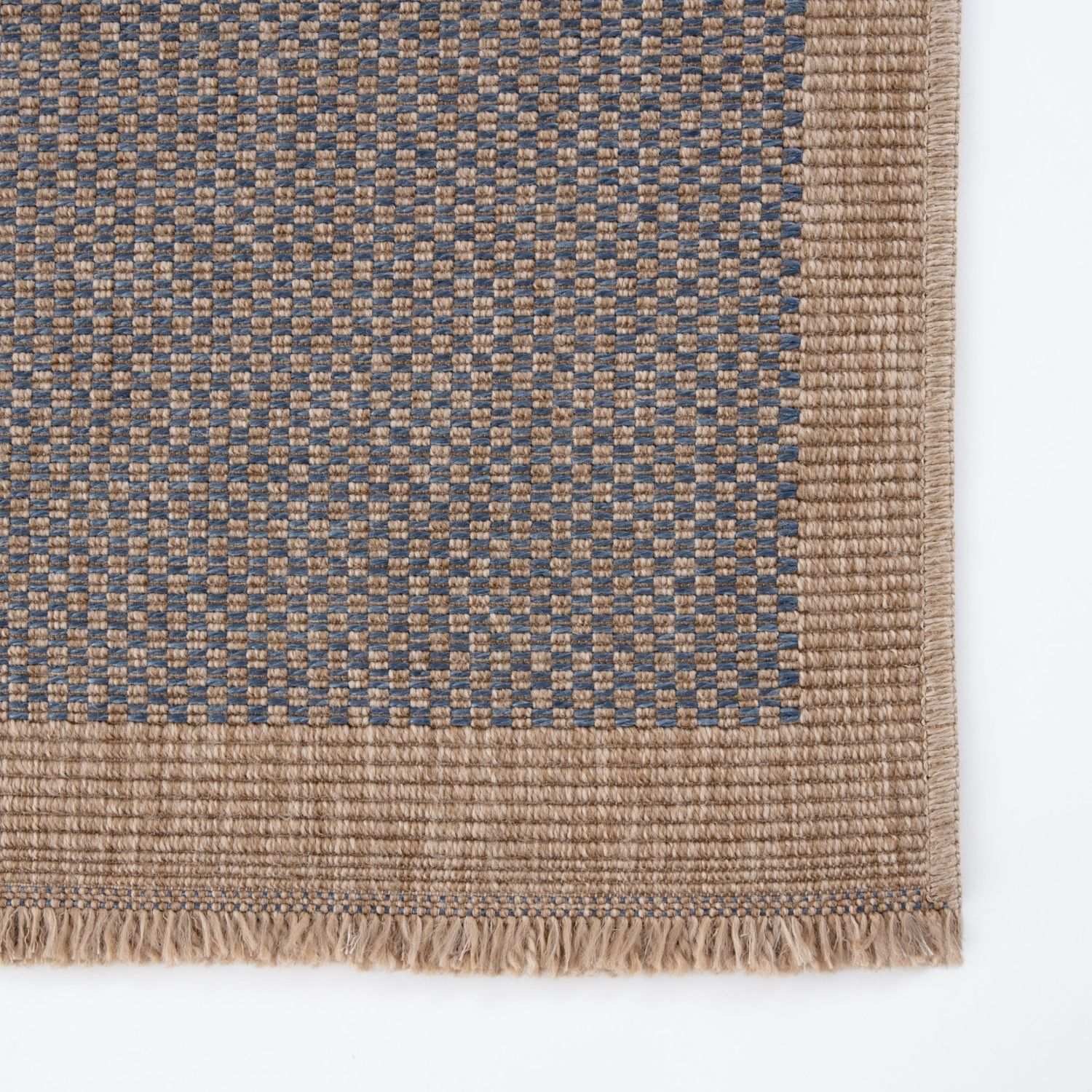 Nature Outdoor Rug | Blue Geometric Flatweave | OEKO-TEX Certified