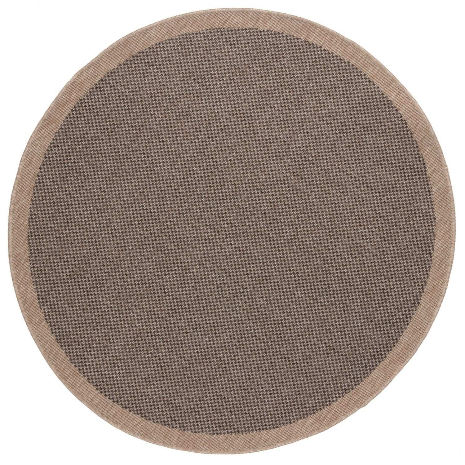 Nature Outdoor Rug | Dark Grey Geometric Flatweave | OEKO-TEX Certified
