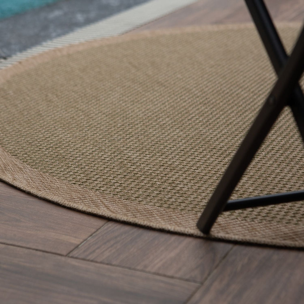 Nature Outdoor Rug | Green Geometric Flatweave | OEKO-TEX Certified