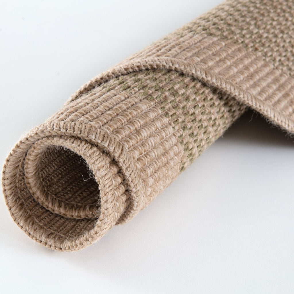 Nature Outdoor Rug | Green Geometric Flatweave | OEKO-TEX Certified