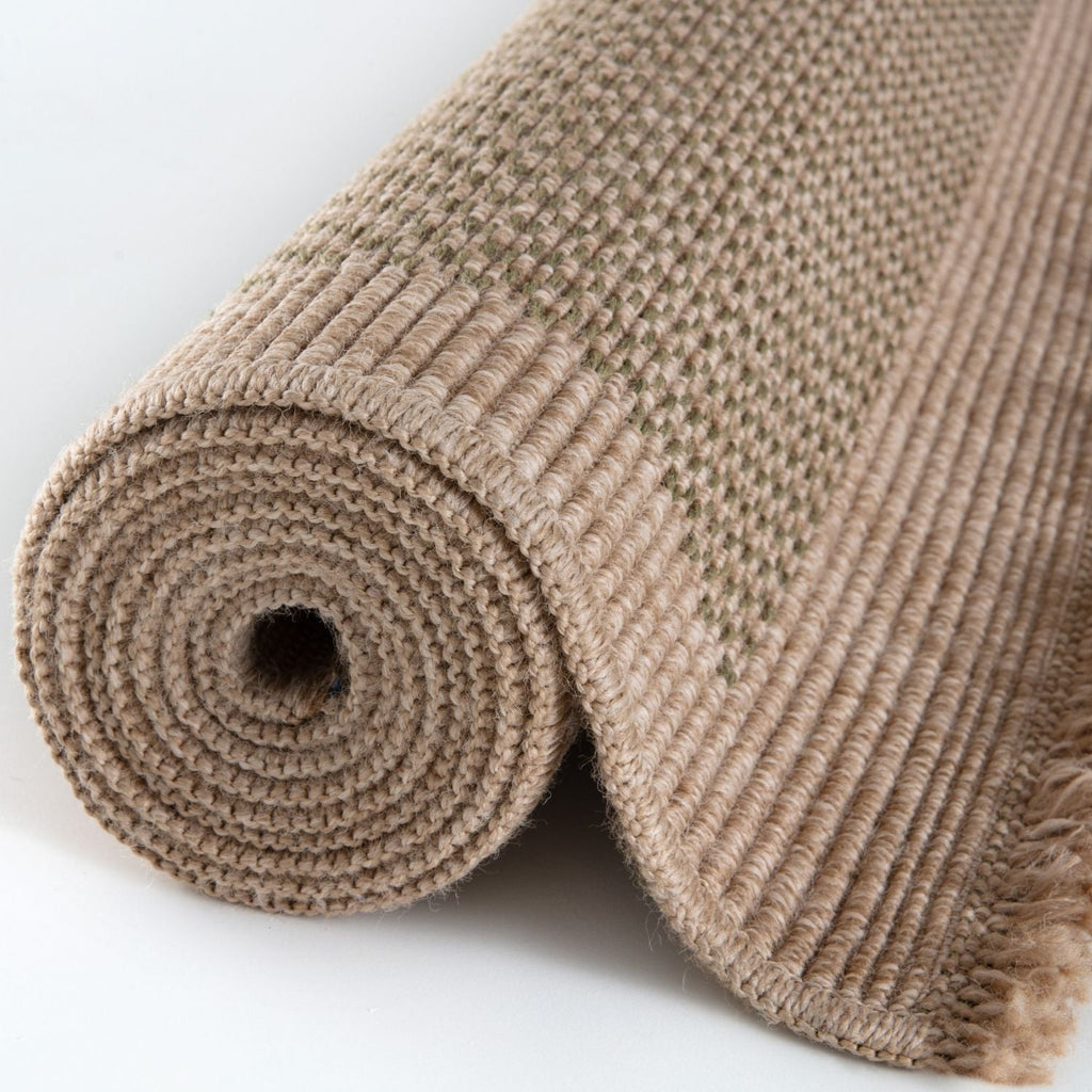 Nature Outdoor Rug | Green Geometric Flatweave | OEKO-TEX Certified