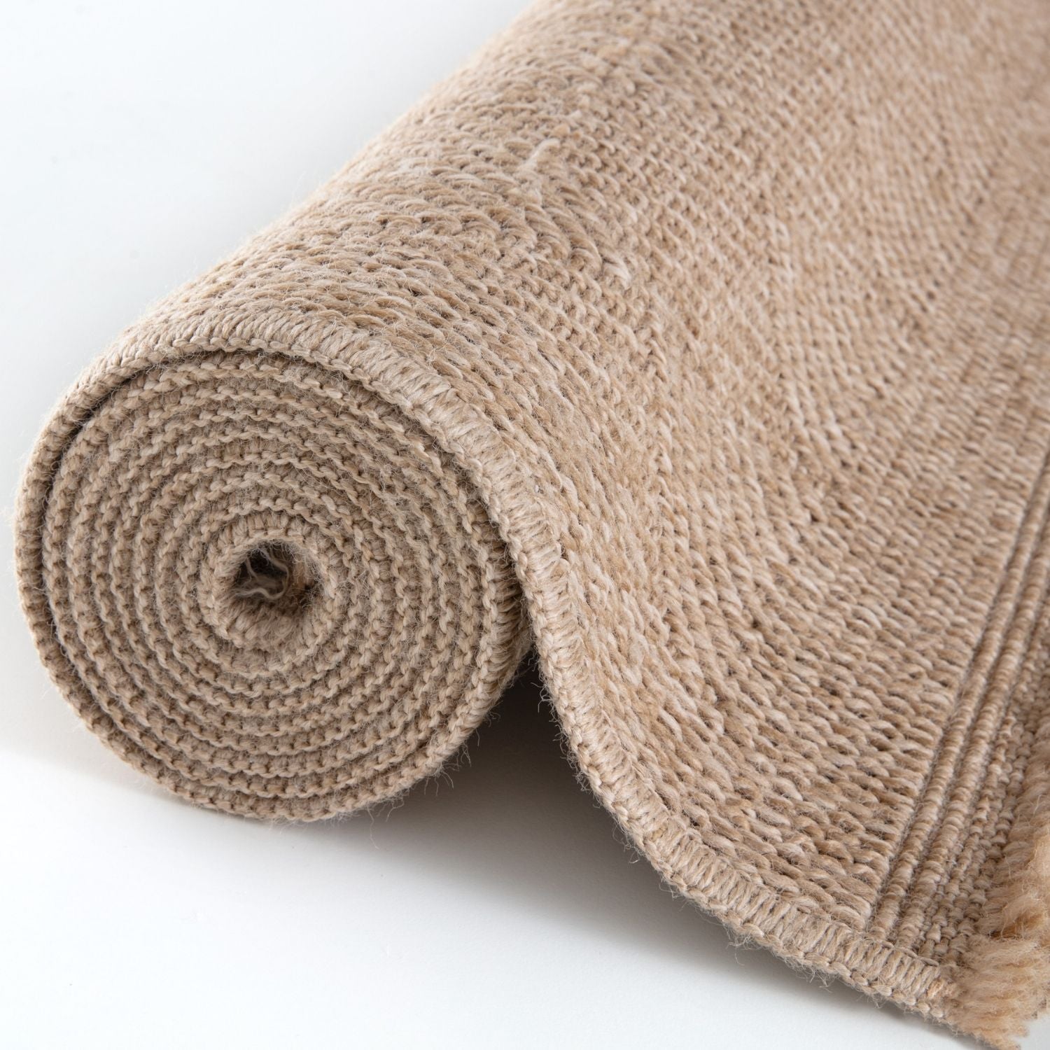 Nature Outdoor Rug | Neutral Fringed Geometric Flatweave | OEKO-TEX Certified