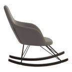 Kolding Rocking Chair | Dark Grey Leather Effect Rocking Chair