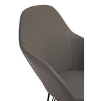 Kolding Rocking Chair | Dark Grey Leather Effect Rocking Chair