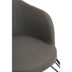 Kolding Rocking Chair | Dark Grey Leather Effect Rocking Chair