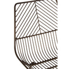 District Dining Chair | Bronze Finish Metal Wire Chair with Tapered Legs