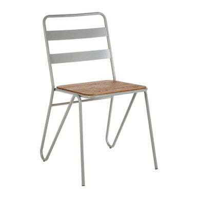 District Dining Chair | Elm Wood and Grey Finish Frame Dining Chair