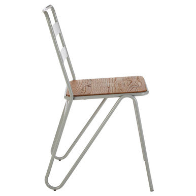 District Dining Chair | Elm Wood and Grey Finish Frame Dining Chair