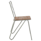 District Dining Chair | Elm Wood and Grey Finish Frame Dining Chair
