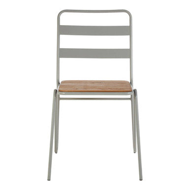 District Dining Chair | Elm Wood and Grey Finish Frame Dining Chair