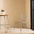 District Dining Chair | Elm Wood and Grey Finish Frame Dining Chair