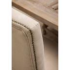 Lyon Dining Chair | Natural Linen and White Wash Oak Wood Dining Chair