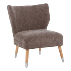 Regents Park Armchair | Grey Chenille Wingback Chair