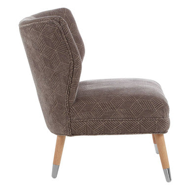 Regents Park Armchair | Grey Chenille Wingback Chair