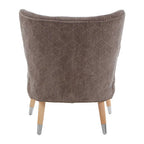 Regents Park Armchair | Grey Chenille Wingback Chair