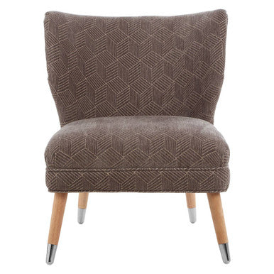Regents Park Armchair | Grey Chenille Wingback Chair