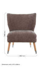 Regents Park Armchair | Grey Chenille Wingback Chair