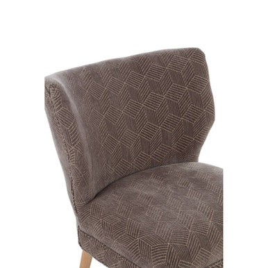 Regents Park Armchair | Grey Chenille Wingback Chair