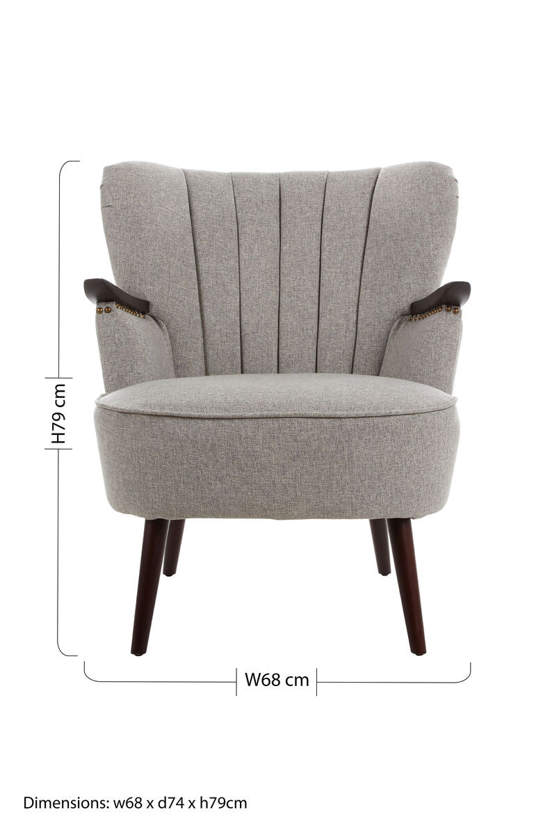Hampstead Armchair | Taupe Fabric Armchair