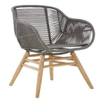 Sisal Armchair | Grey Rope Woven Armchair