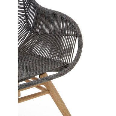 Sisal Armchair | Grey Rope Woven Armchair