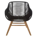 Sisal Armchair | Black Rope Woven Armchair