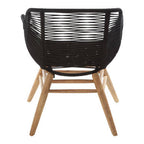 Sisal Armchair | Black Rope Woven Armchair