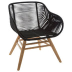 Sisal Armchair | Black Rope Woven Armchair