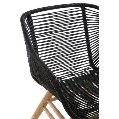 Sisal Armchair | Black Rope Woven Armchair