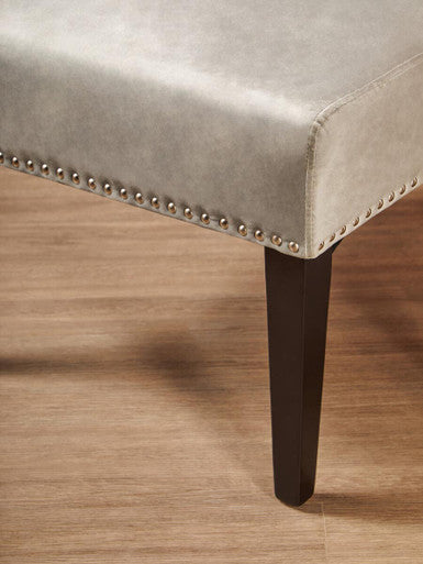 Kensington Townhouse Grey Velvet Wing Back Dining Chair
