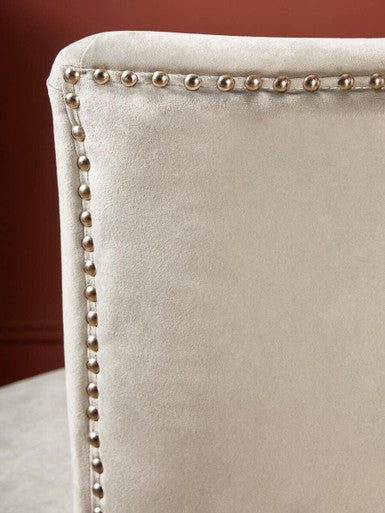 Kensington Townhouse Grey Velvet Wing Back Dining Chair