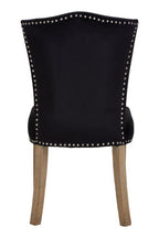 Kensington Townhouse Dining Chair | Black Velvet Curved Back Dining Chair