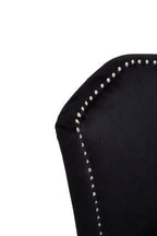 Kensington Townhouse Dining Chair | Black Velvet Curved Back Dining Chair