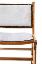 Kendari Dining Chair | Natural Leather and Teak Wood Dining Chair