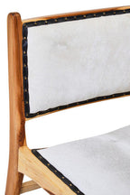 Kendari Dining Chair | Natural Leather and Teak Wood Dining Chair