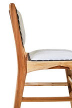 Kendari Dining Chair | Natural Leather and Teak Wood Dining Chair