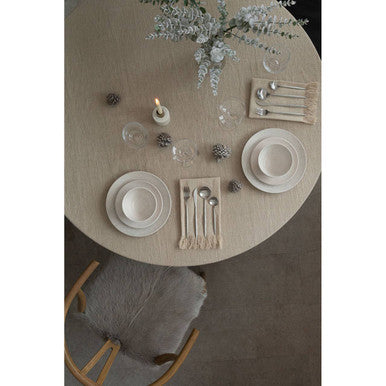 Hazel Dining Chair | Natural Oak Wood and Grey Fur Dining Chair