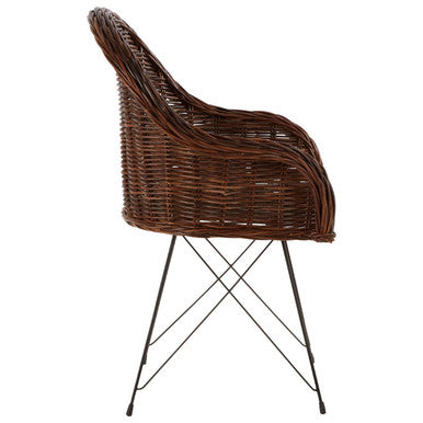Manado Accent Chair | Dark Rattan Chair