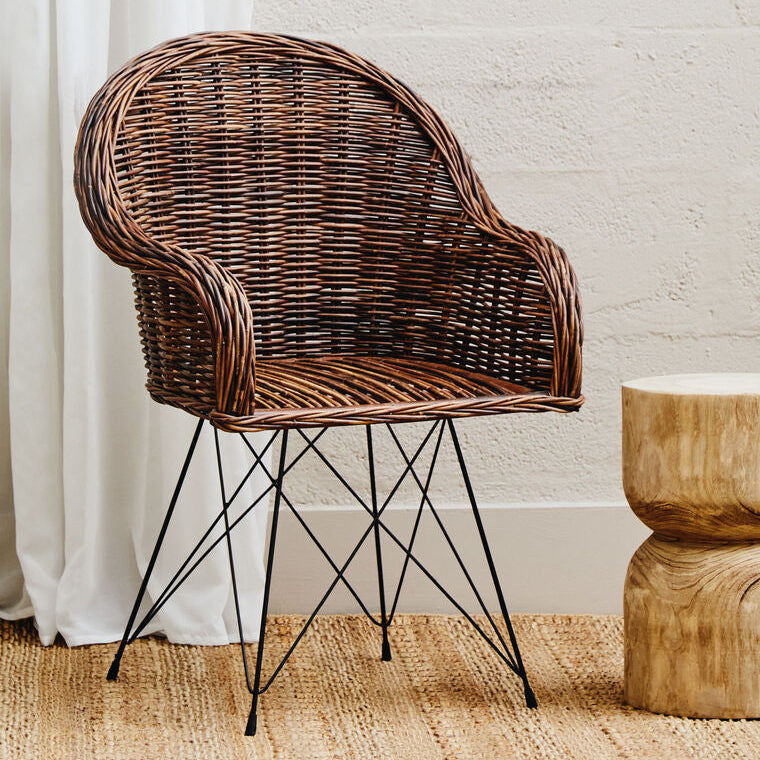 Manado Accent Chair | Dark Rattan Chair