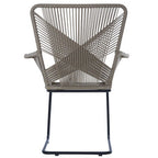 Manado Accent Chair | Grey Rattan Effect Woven Chair