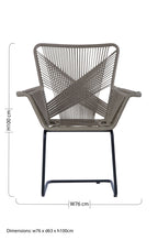 Manado Accent Chair | Grey Rattan Effect Woven Chair