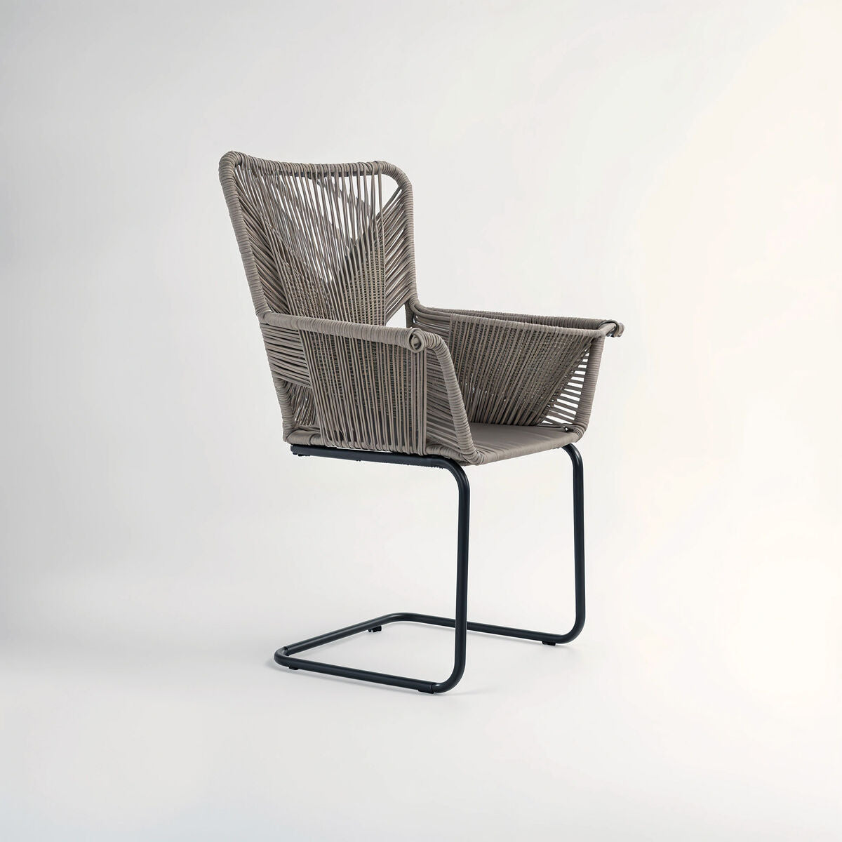 Manado Accent Chair | Grey Rattan Effect Woven Chair