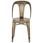 Grange Dining Chair | Brass Finish Metal Chair