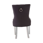 Richmond Dining Chair | Black Velvet Button Tufted Dining Chair