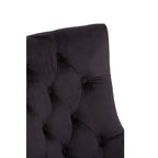 Richmond Dining Chair | Black Velvet Button Tufted Dining Chair