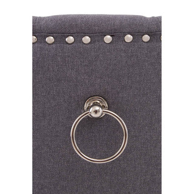 Richmond Grey Fabric Button Tufted Dining Chair