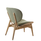 Vinsi Armchair | Green Velvet Chair with Grey Elm Wood Frame